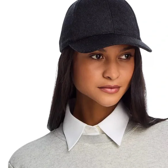 NWT Vince Cashmere Leather Women’s Baseball Hat - Picture 1 of 9